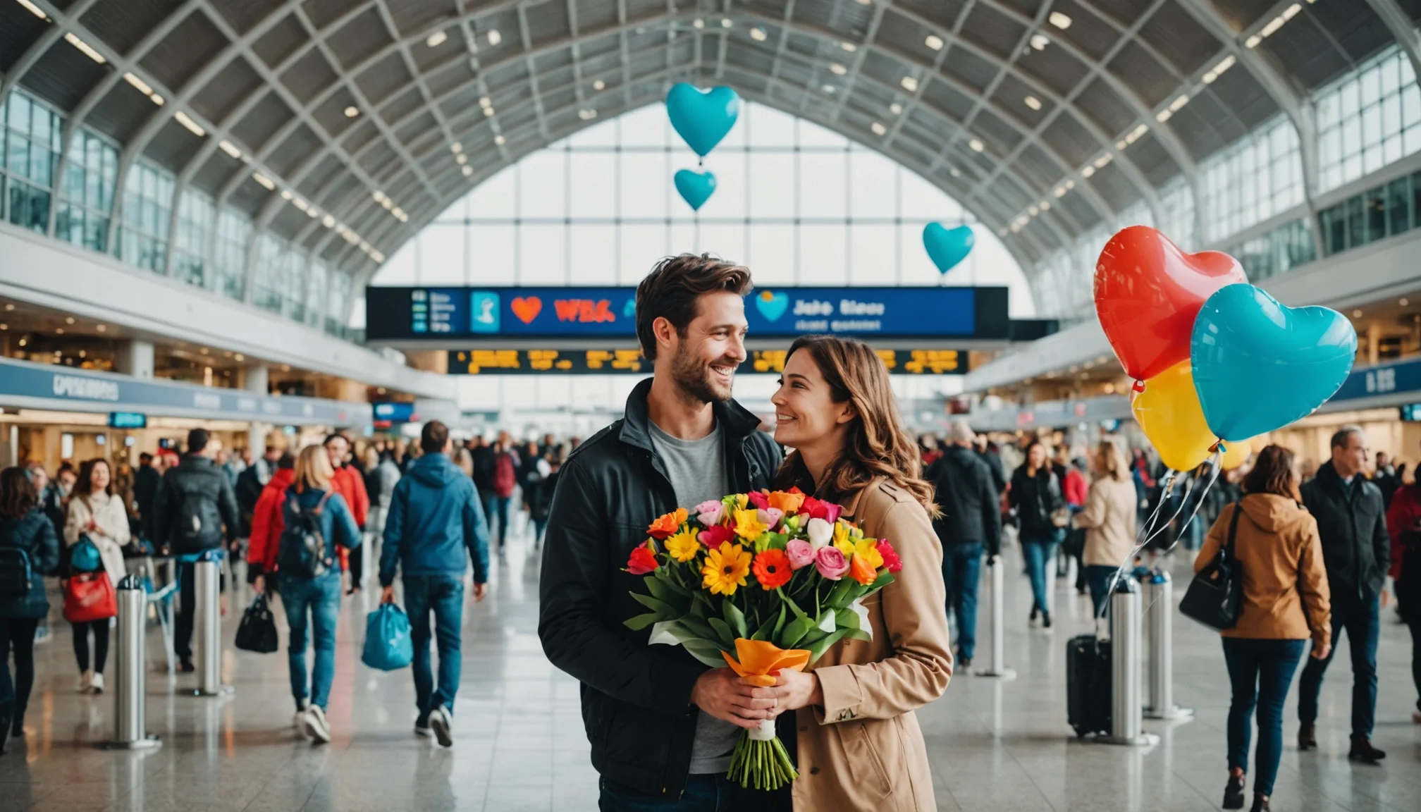 Comment transformer l’arrivée à l’aéroport en moment inoubliable pour votre amoureux