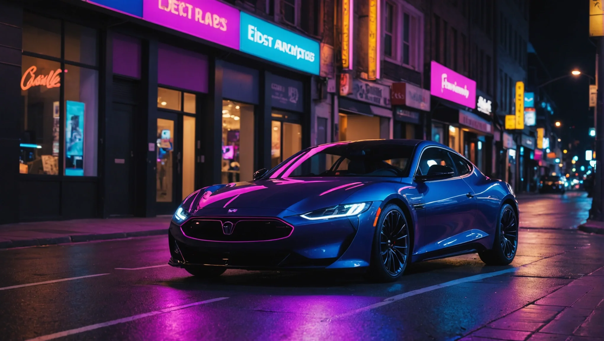 Des néons sous ma voiture : un style unique pour illuminer la route !