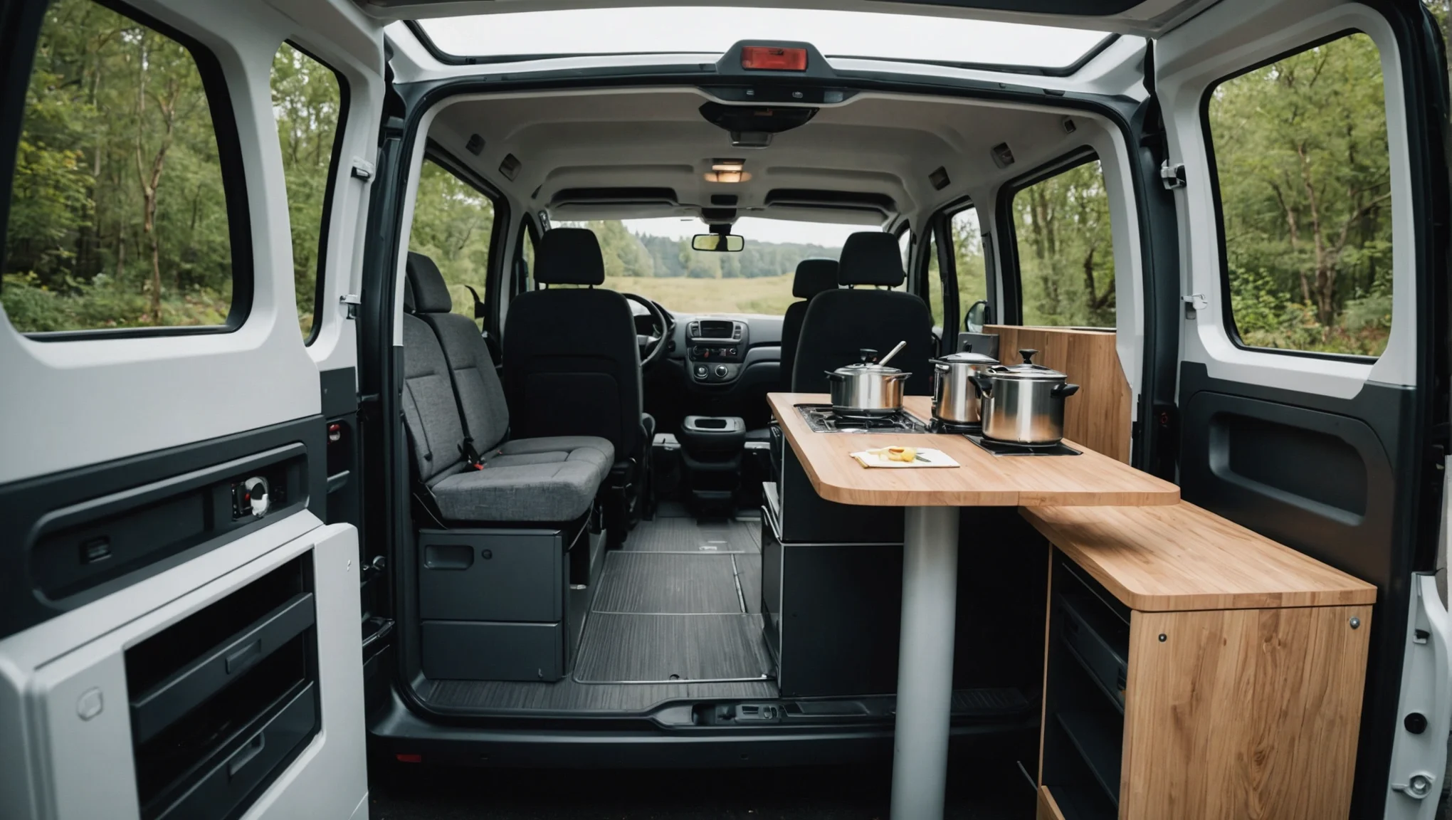 Optimiser l'Espace : Aménagement Intérieur d'un Toit Relevable pour Renault Trafic