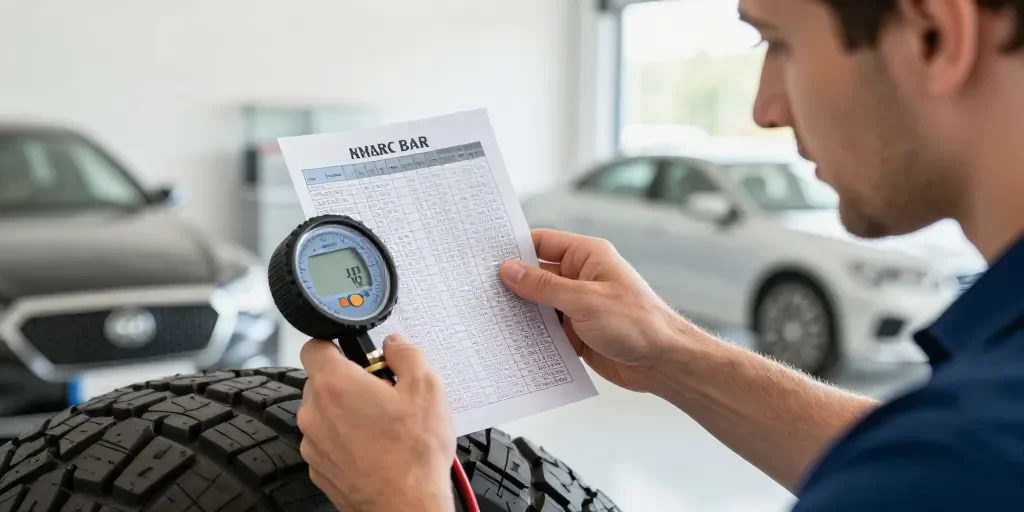 Psi to bar : le tableau de conversion pour la pression des pneus